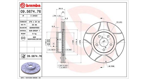 MAGNETI MARELLI Jarrulevy 360406045405